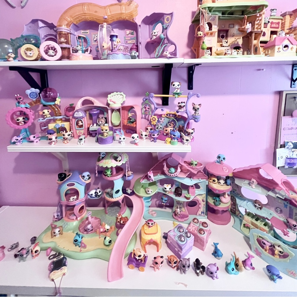 my current littlest pet shop collection :) sell me more lps im always looking